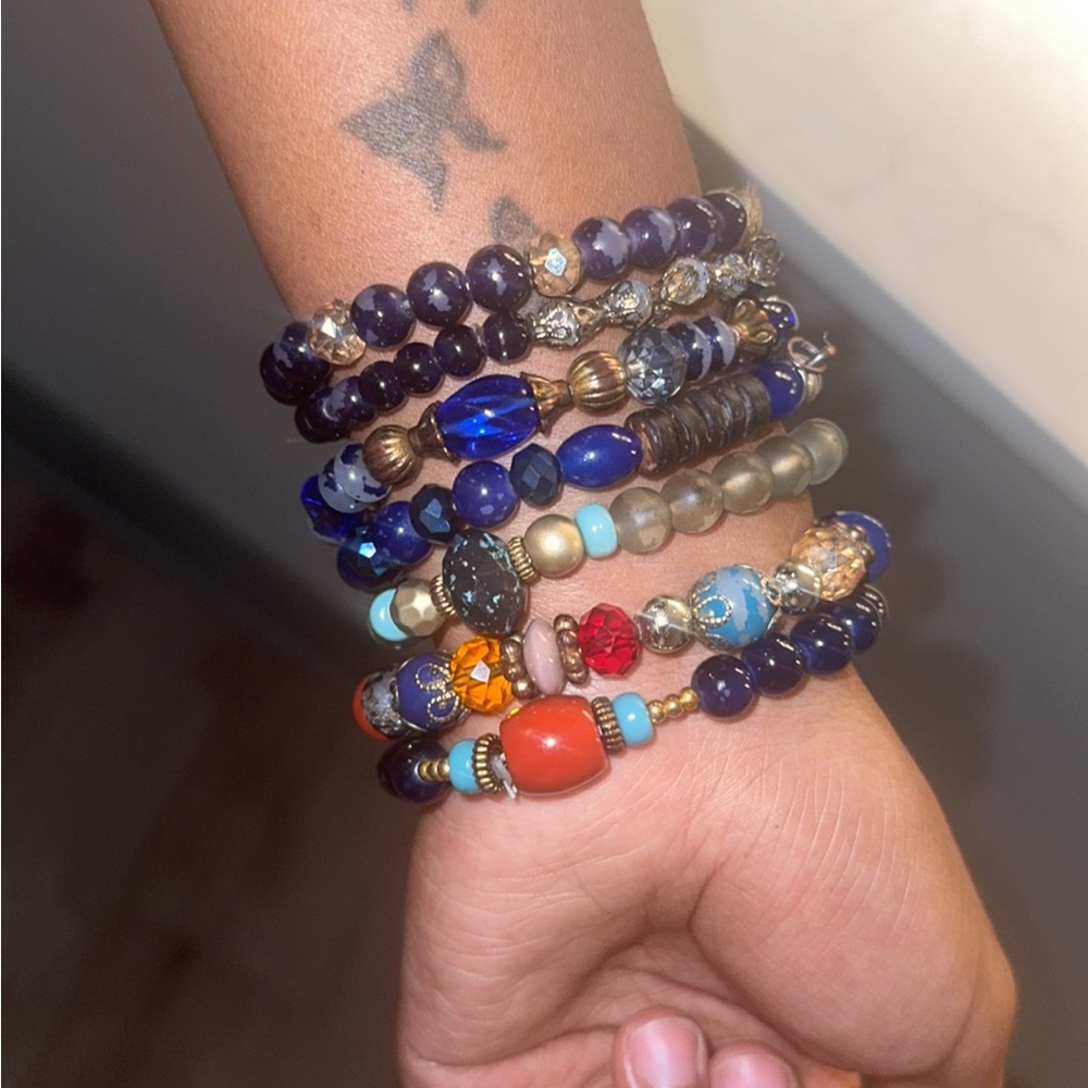 Multicolor Beaded Bracelet Set